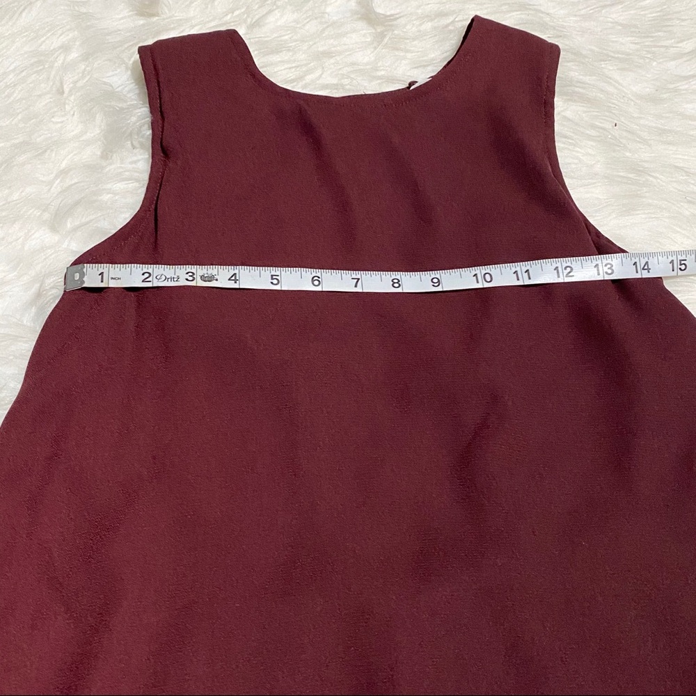H&M Burgundy Scalloped Romper - Picture 4 of 7